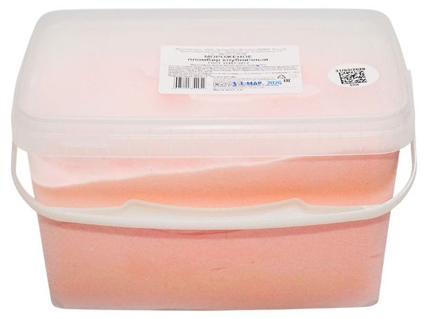 Мороженое сливочное Кубарус Пломбир клубничный 15% ГОСТ БЗМЖ, 1 кг