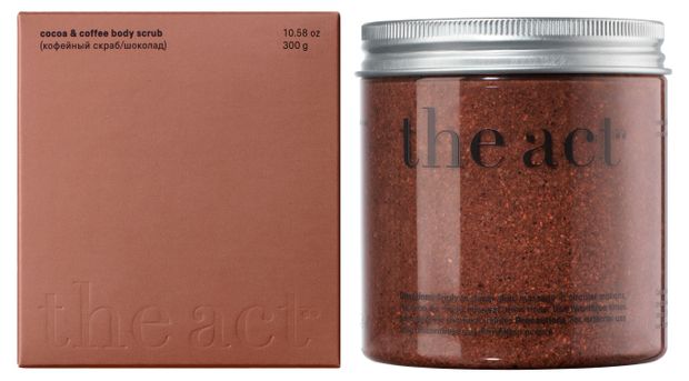 Скраб для тела THE ACT с ароматом кофе и шоколада, 300 г