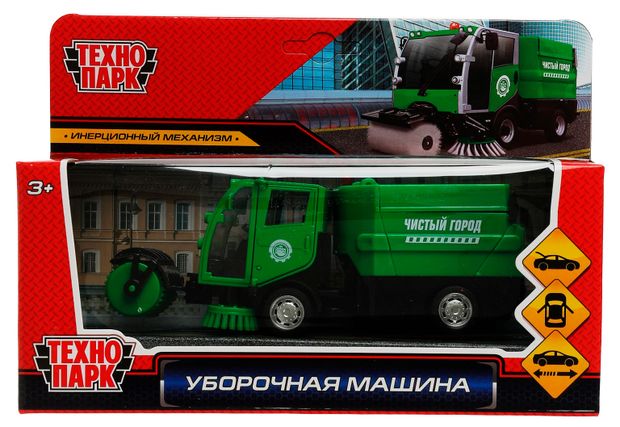 Машинка металлическая Технопарк Уборочная машина 15,5 см, 1 шт