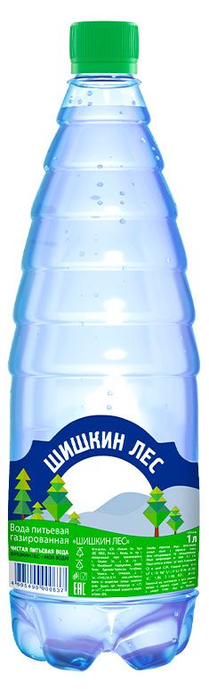 Вода питьевая Шишкин Лес газированная, 1 л