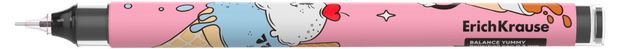 Ручка-роллер ErichKrause Balance Stick Yummy черная, 1 шт в ассортименте