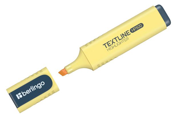 Текстовыделитель Berlingo Textline HP500 ванильный 1-5 мм, 1 шт