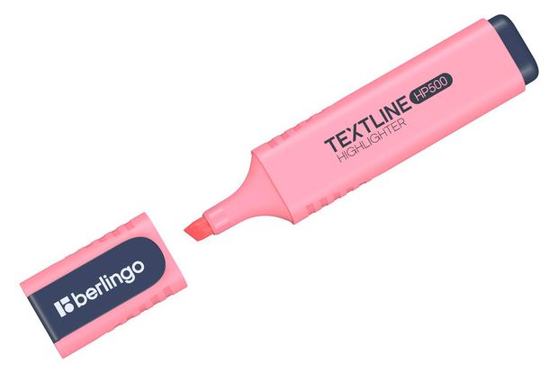 Текстовыделитель Berlingo Textline HP500 коралловый 1-5 мм, 1 шт
