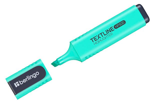 Текстовыделитель Berlingo Textline HP500 мятный 1-5 мм, 1 шт