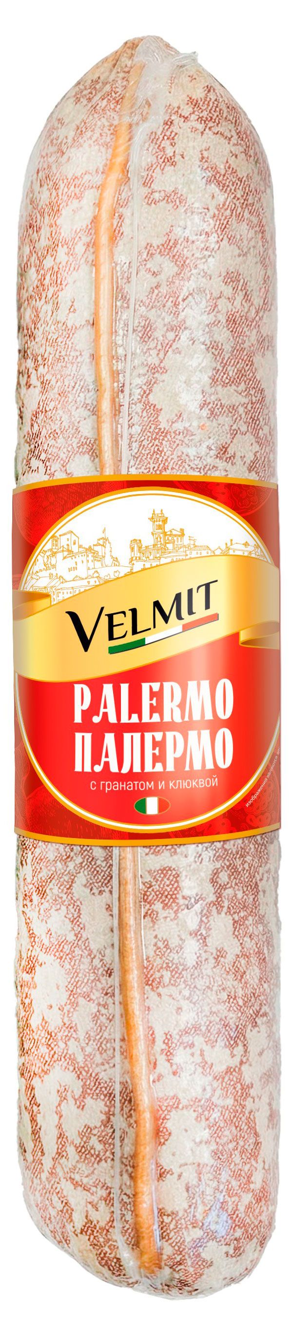 Колбаса сырокопченая Велмит Velmit Палермо с гранатом и клюквой, ~ 600 г