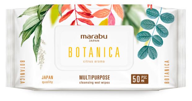 Салфетки влажные Marabu Botanica, 50 шт