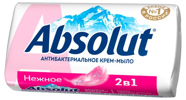 Мыло туалетное ABSOLUT 2в1 нежное, 90 г