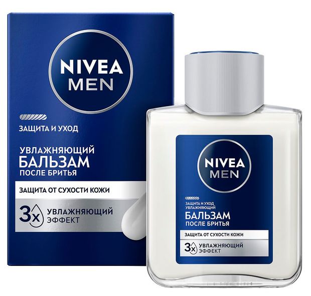 Бальзам после бритья NIVEA MEN Защита и уход против сухости кожи увлажняющий Германия, 100 мл
