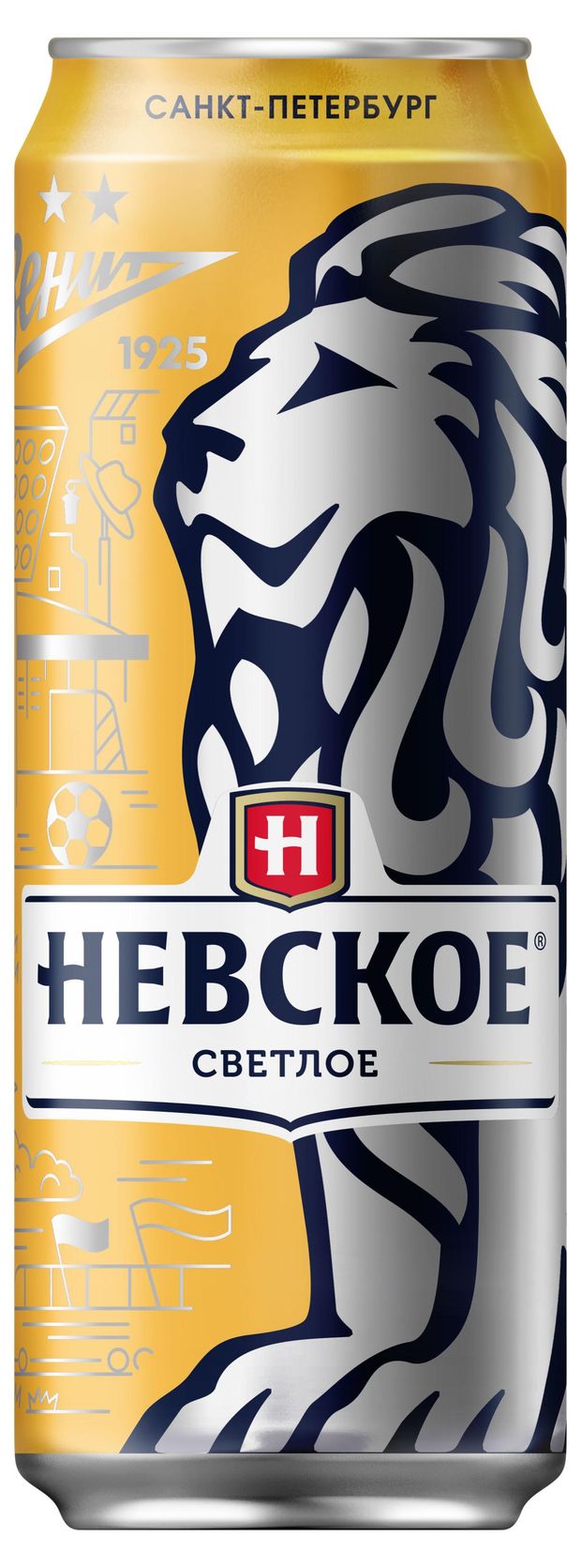 Пиво светлое Балтика Невское 4,6%, 450 мл