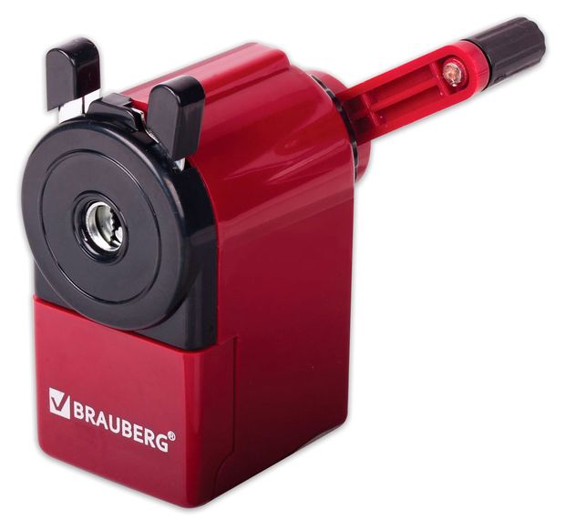 Точилка механическая Brauberg Jet металл 1 отверстие, 1 шт