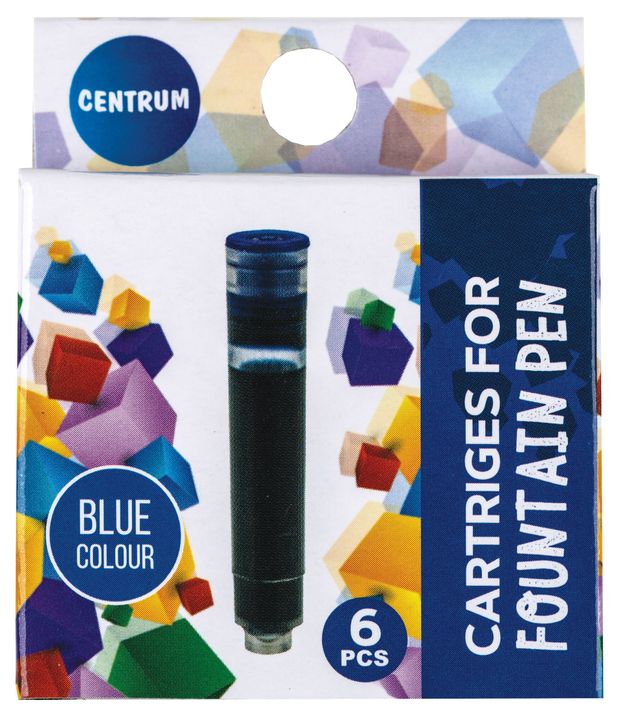 Картридж для перьевой ручки Centrum синий, 6 шт