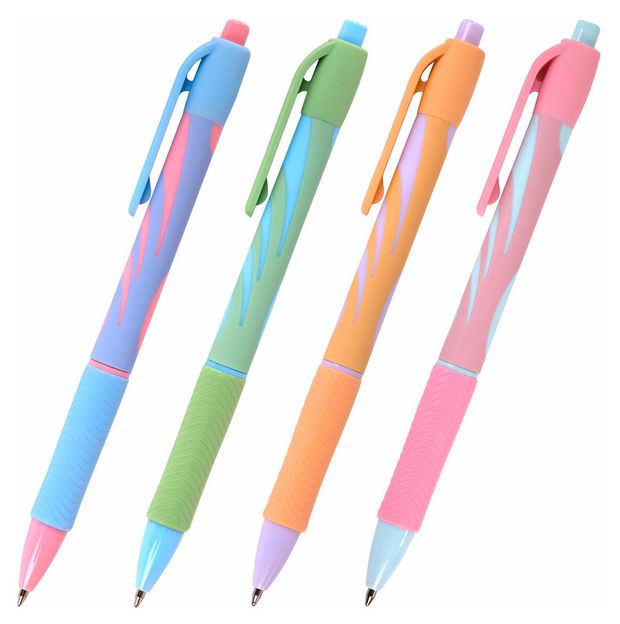 Ручка шариковая автоматическая Brauberg Ultra-RT Pastel синяя 0,7 мм, 1 шт в ассортименте