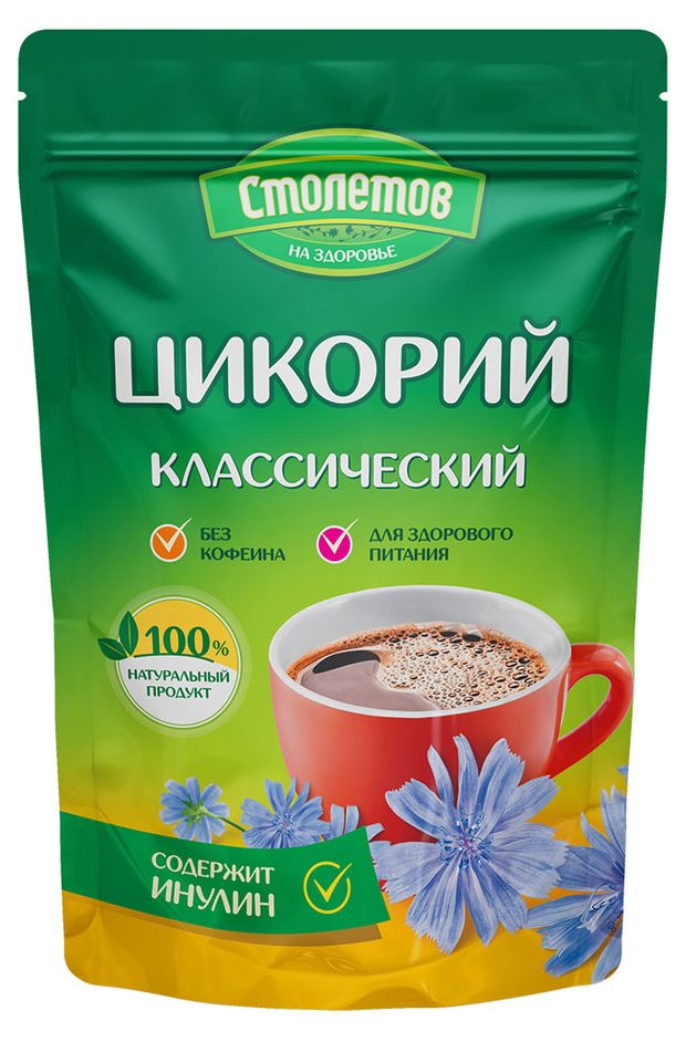 Цикорий растворимый Столетов Классический порошкообразный Беларусь, 100 г