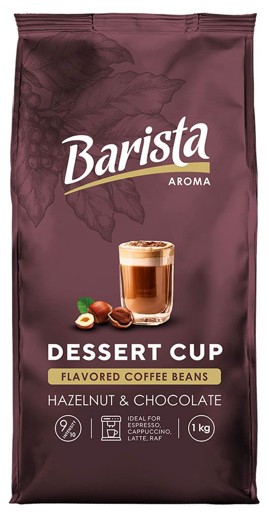 фото Кофе в зернах barista aroma десертная чашка со вкусом фундука и шоколада натуральный жареный беларусь, 1 кг