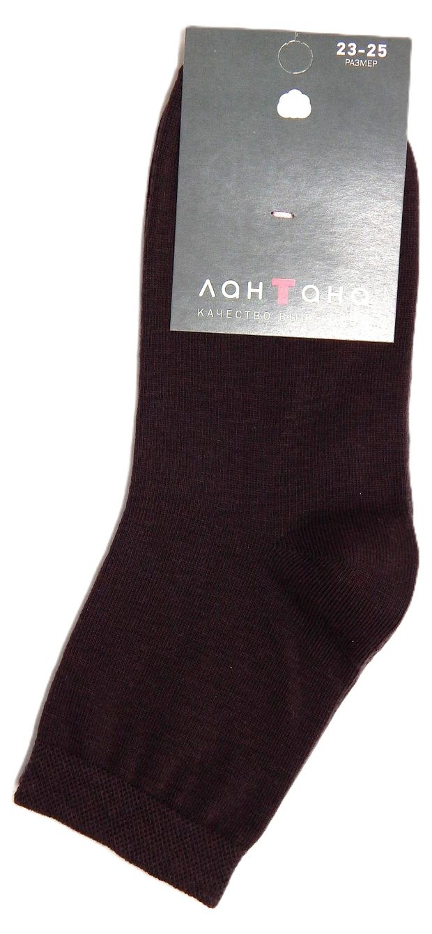 Носки женские Лантана шоколадные, р.23-25