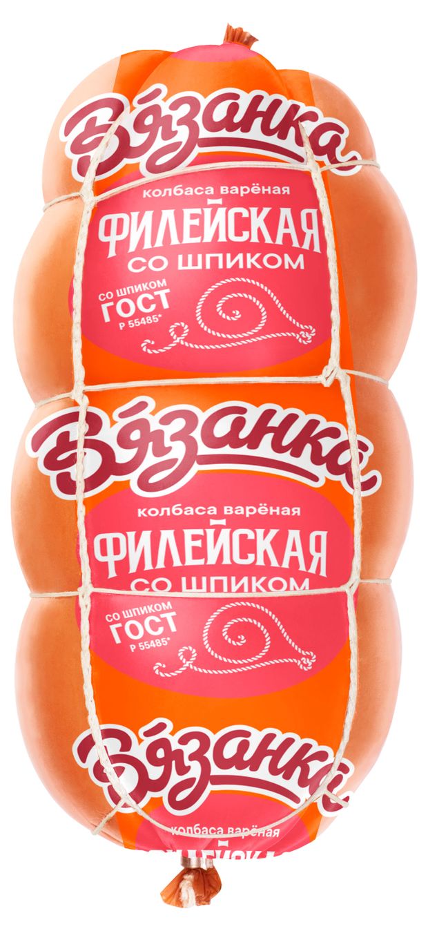 Колбаса вареная Вязанка Филейская со шпиком, 350 г