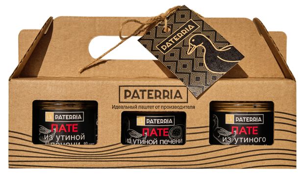 Набор пате PATERRIA Утиная коллекция охлажденный, 270 г