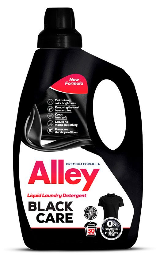 Гель для стирки черного и темного белья Alley Black Care Турция, 1,5 л