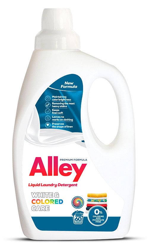 Гель для стирки Alley White/Colored Care классический Турция, 3 л