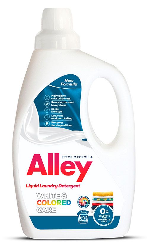 Гель для стирки Alley White/Colored Care классический Турция, 1,5 л