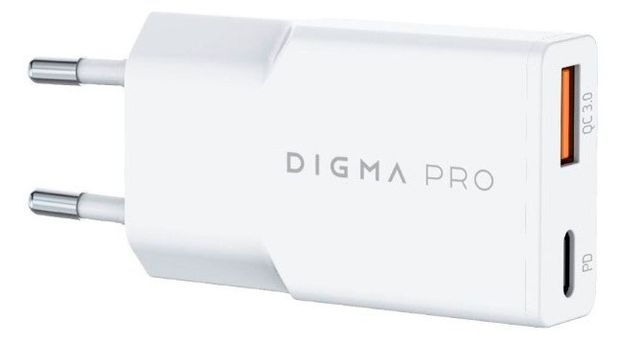 Сетевое зарядное устройство DIGMA Pro DPW3A USB-C/USB-A 30Bт