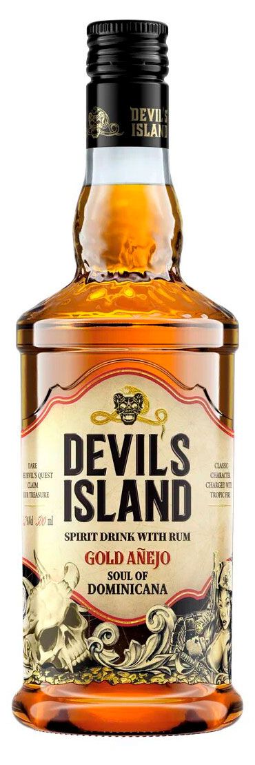 Коктейль на основе рома Devil's Island Gold Anejo Россия, 0,5 л