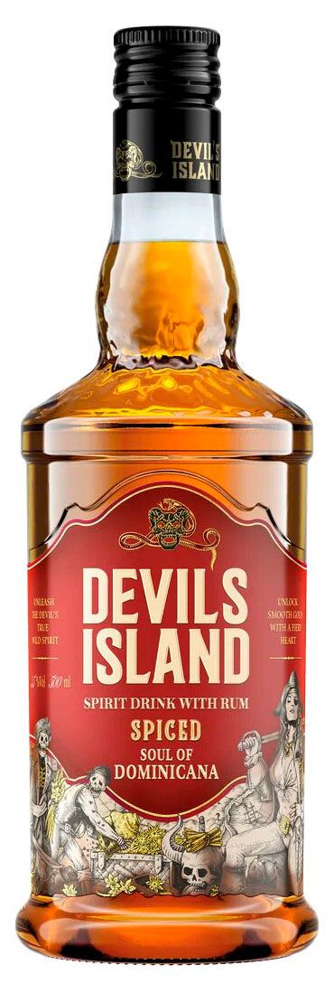 Коктейль на основе рома Devil's Island Spiced Россия, 0,5 л