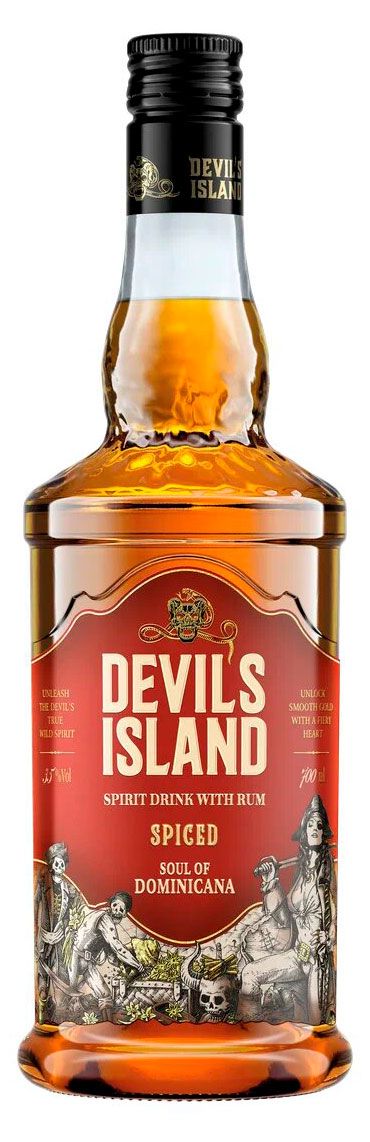 Коктейль на основе рома Devil's Island Spiced Россия, 0,7 л