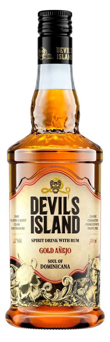 Коктейль на основе рома Devil's Island Gold Anejo Россия, 0,7 л
