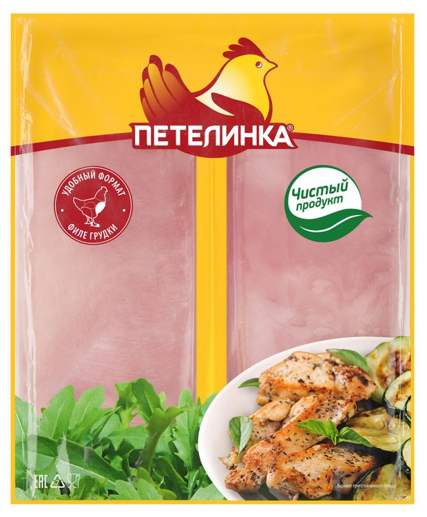 Филе грудки цыпленка-бройлера Петелинка малое охлажденное, 600 г