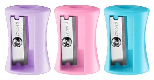 Точилка Maped Vivo Pastel 1 отверстие без контейнера, 1 шт в ассортименте