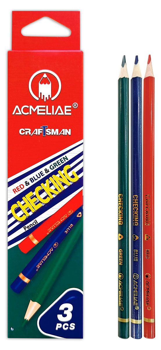 Набор цветных карандашей ACMELIAE, 3 цвета