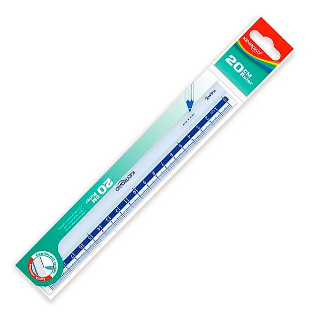 Линейка KEYROAD Classic 20 см, 1 шт