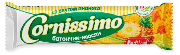 Батончик-мюсли Cornissimo со вкусом ананаса Беларусь, 25 г
