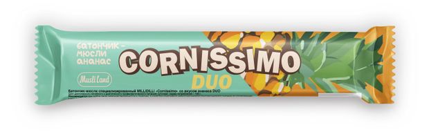 Батончик-мюсли Cornissimo со вкусом ананаса Беларусь, 45 г