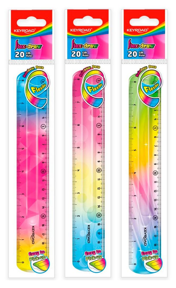 фото Линейка гибкая keyroad flexible 20 см, 1 шт в ассортименте