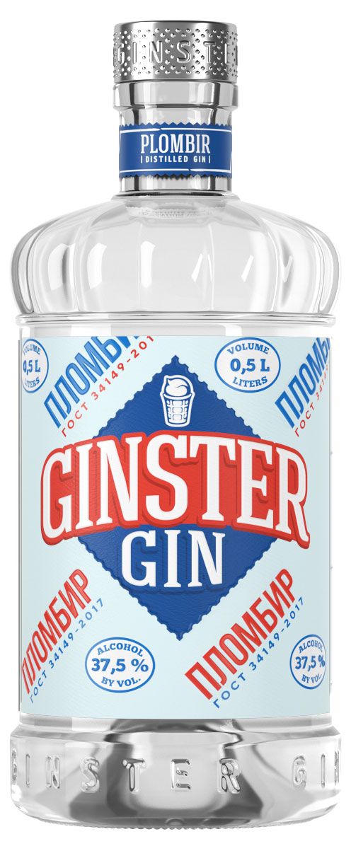 Джин Ginster Plombir пломбир дистиллированный Россия, 0,5 л