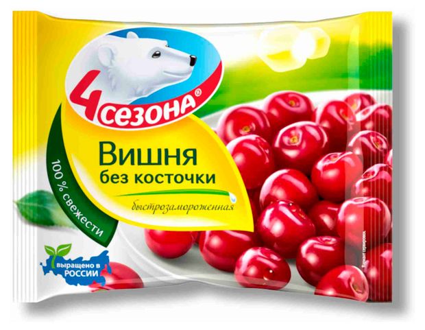 фото Вишня без косточки 4 сезона замороженная, 300 г