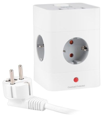 фото Сетевой фильтр buro bu-pte4.1uc-w белый, 1,5 м