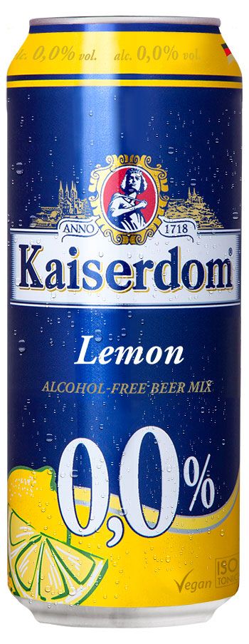 Пивной напиток безалкогольный Kaiserdom Lemon со вкусом лимона 0% Германия, 0,5 л