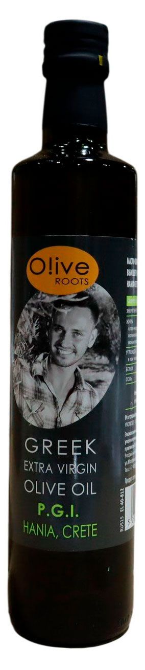 Масло оливковое O!ive Roots Hania Crete нерафинированное высшего качества Греция, 500 мл