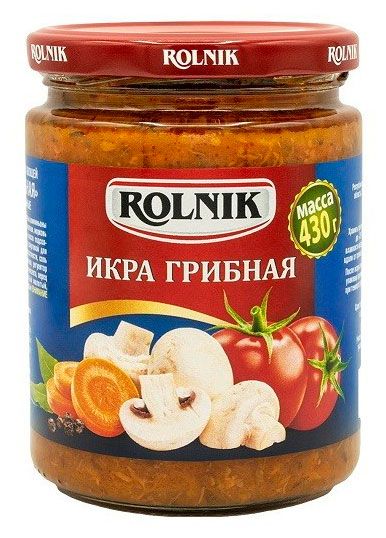 Икра грибная Rolnik Беларусь, 430 г