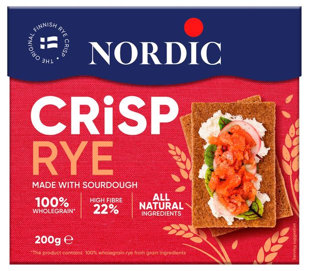 Хлебцы ржаные Nordic Crisp Rye Финляндия, 200 г