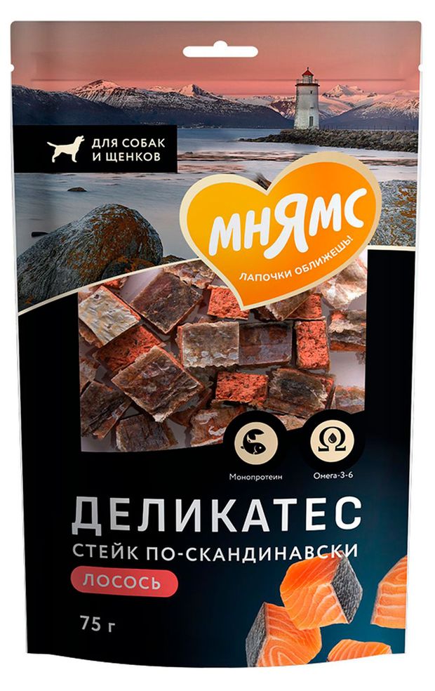 Лакомство для собак Мнямс Стейк по-скандинавски, 75 г