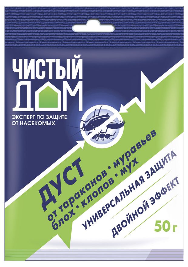 Дуст инсектицидный Чистый Дом, 50 г