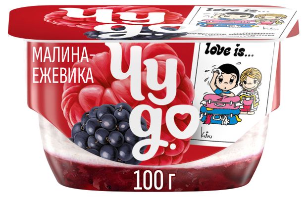 Творожок Чудо взбитый малина-ежевика 4,2%, 100 г