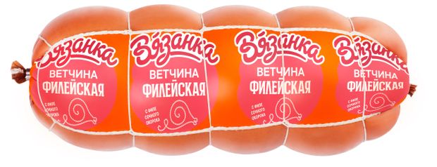 Ветчина вареная Вязанка Филейская с филе сочного окорока из свинины, ~ 1,4 кг