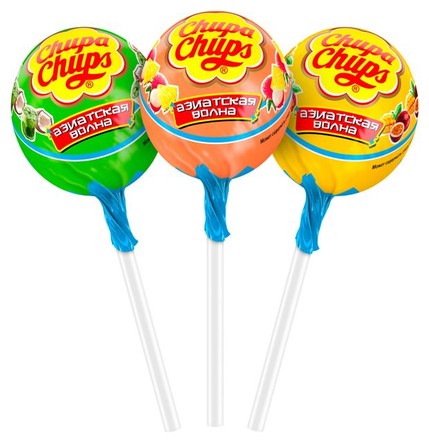 Карамель Chupa Chups Азиатская волка 17 г, 1 шт в ассортименте