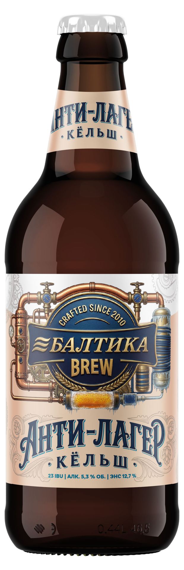 Пиво светлое Балтика Brew Анти-лагер Кельш фильтрованное 5,3%, 440 мл