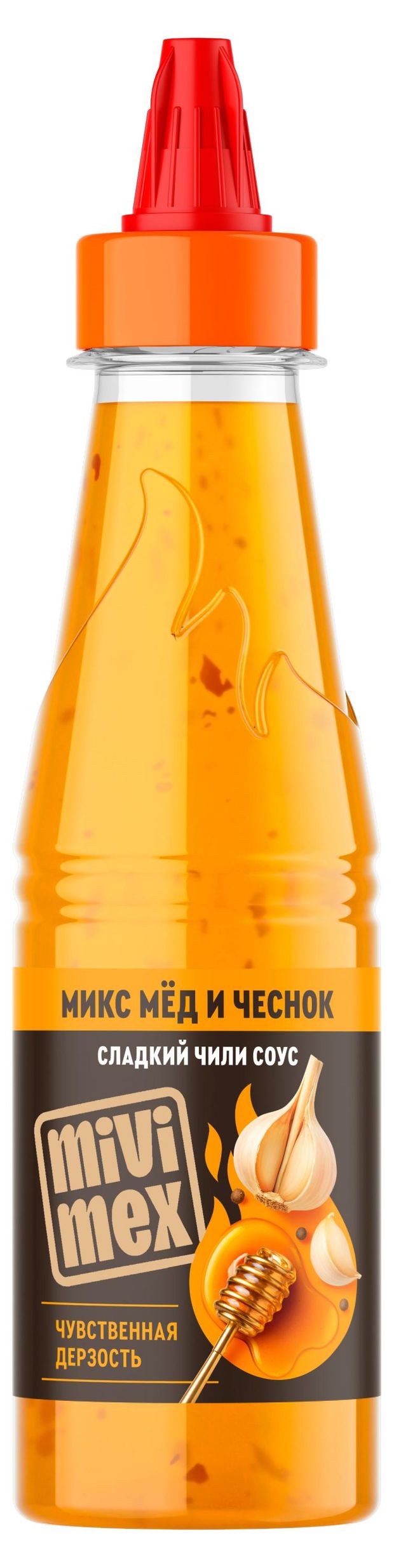 Соус Mivimex сладкий чили Микс мед и чеснок, 210 г
